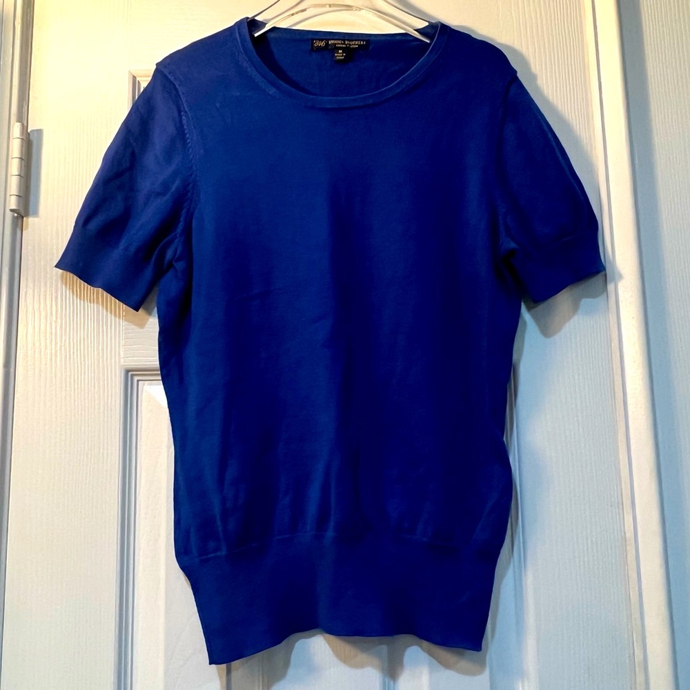 Brooks Brothers 346 Supima Cotton Sweater Tee Shirt, Size Medium